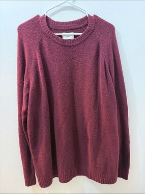 American Eagle Outfitters Men's Crewneck Sweater in Wine